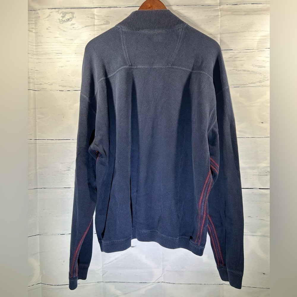 Tommy Bahama Mens Half Zip Mock Neck Long Sleeve Pullover - Picture 2 of 10